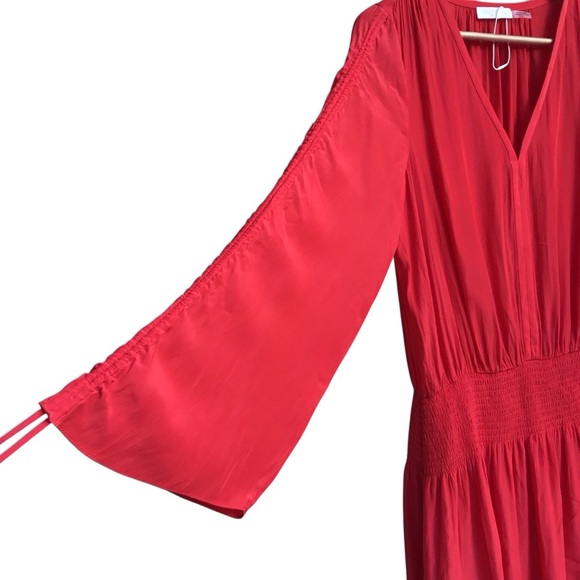 Ramy Brook Lili Tunic Mini Dress Bright Red Size Large - Picture 6 of 14